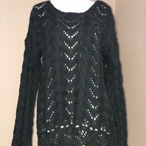 NWT Black Swan Crochet Sweater
